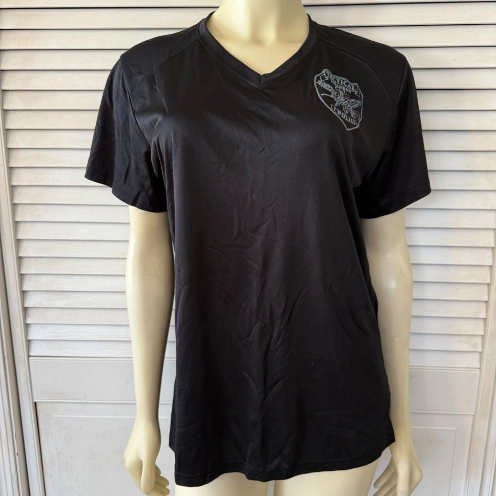 Women's Badger Sport T-Shirt Size L Black Tactical Suburban C.I.T. Police